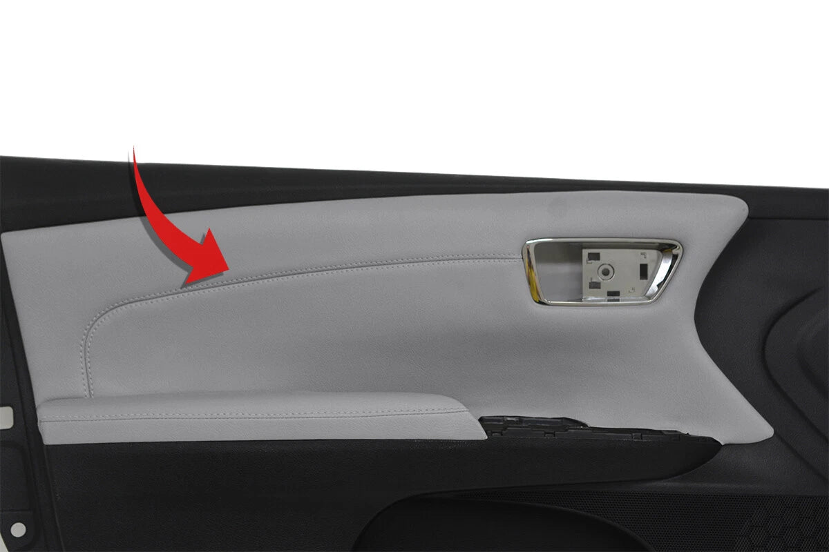 Leather Door Panel Cover for Toyota Avalon (2013–2018) Gray