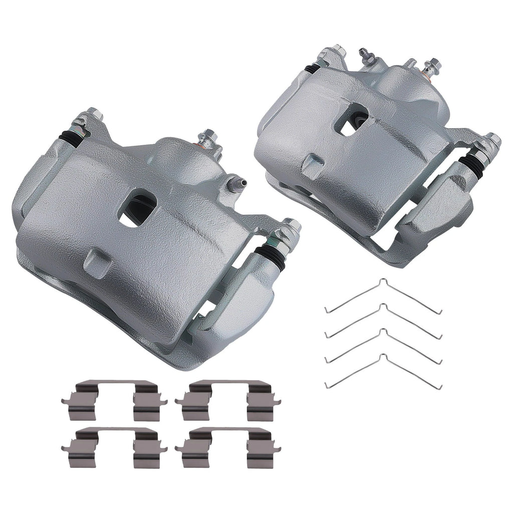 Set of 2 Front Disc Brake Calipers w/ Bracket for Honda Element (2003-2011)