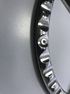 14" Polished 5 Hole Billet Steering Wheel for Universal Fit Orange Half Wrap (—)
