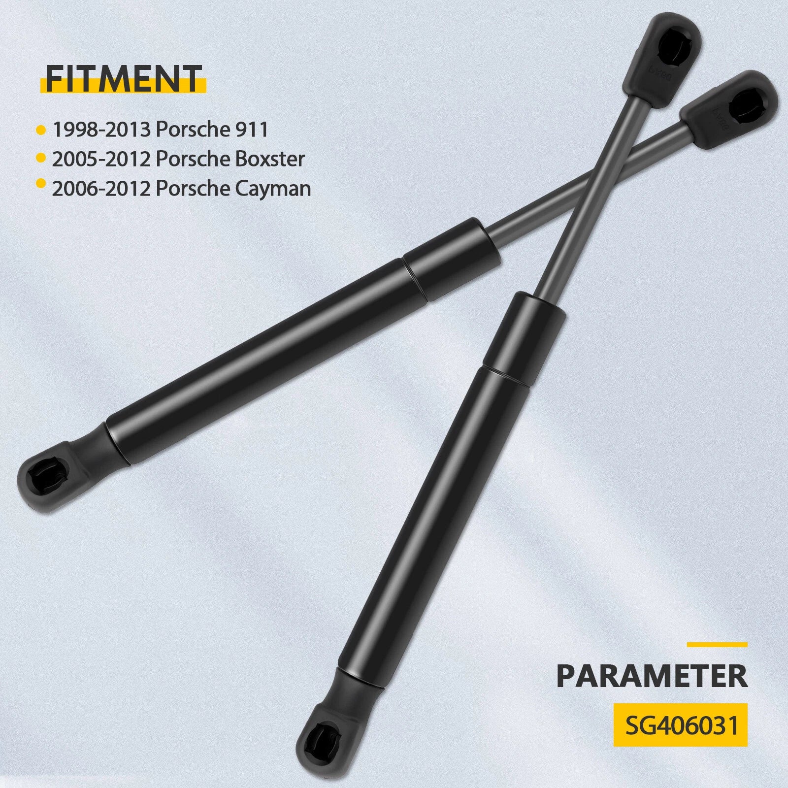 2X Front Hood Lift Supports for Porsche 911, Boxster