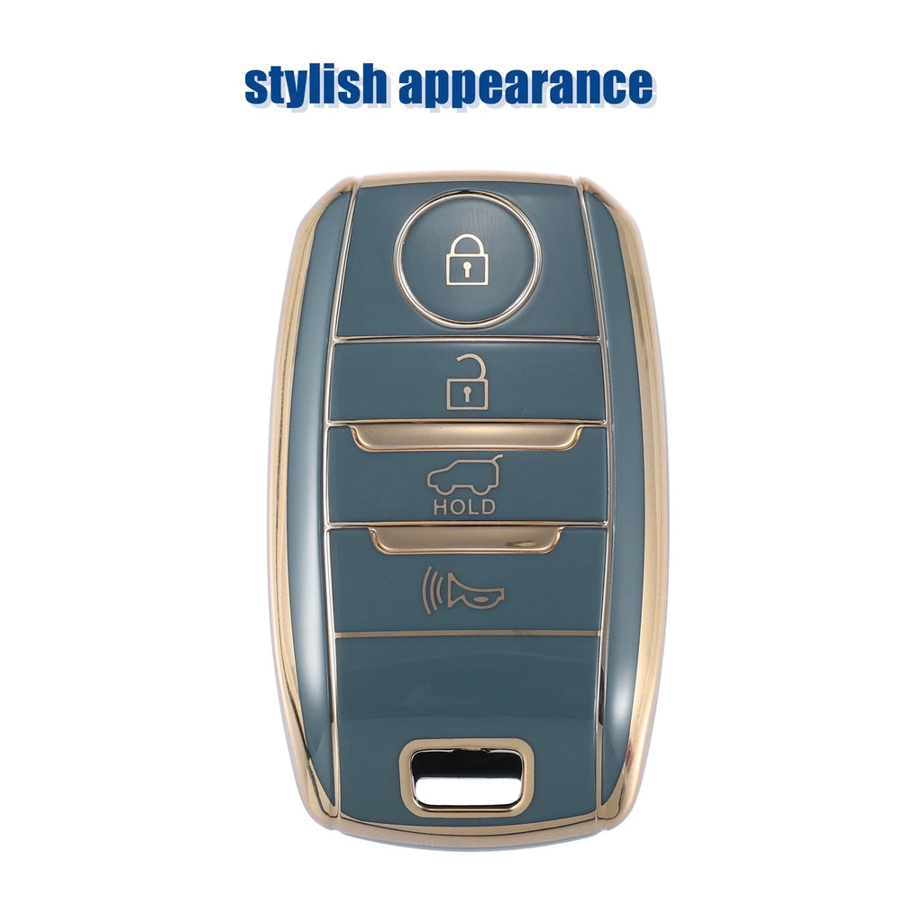 TPU Key Fob Case Cover for Kia Forte (2014–2020) - 4 Button, Blue