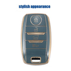 TPU Key Fob Case Cover for Kia Forte (2014–2020) - 4 Button, Blue