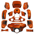 Fairings Body Kit for Harley Electra Glide (2014–2024) Scorched Orange/Black Denim