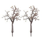 Set of 4 Model Train Landscape Trees for Scenery (12cm)