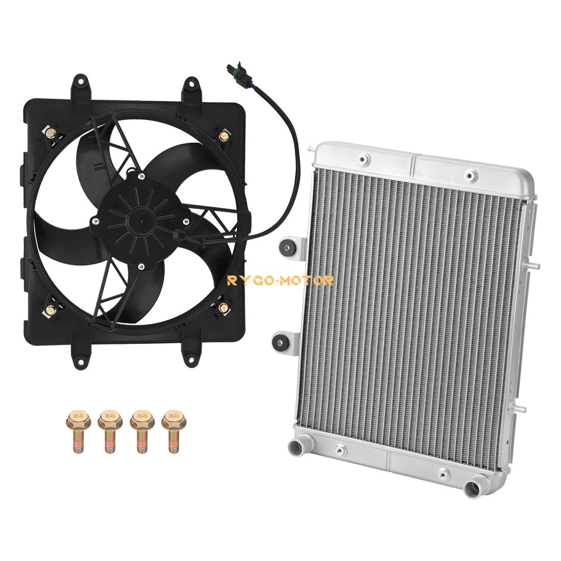 Aluminum Radiator & Cooling Fan for Polaris Sportsman 700 800 EFI (2004–2014)
