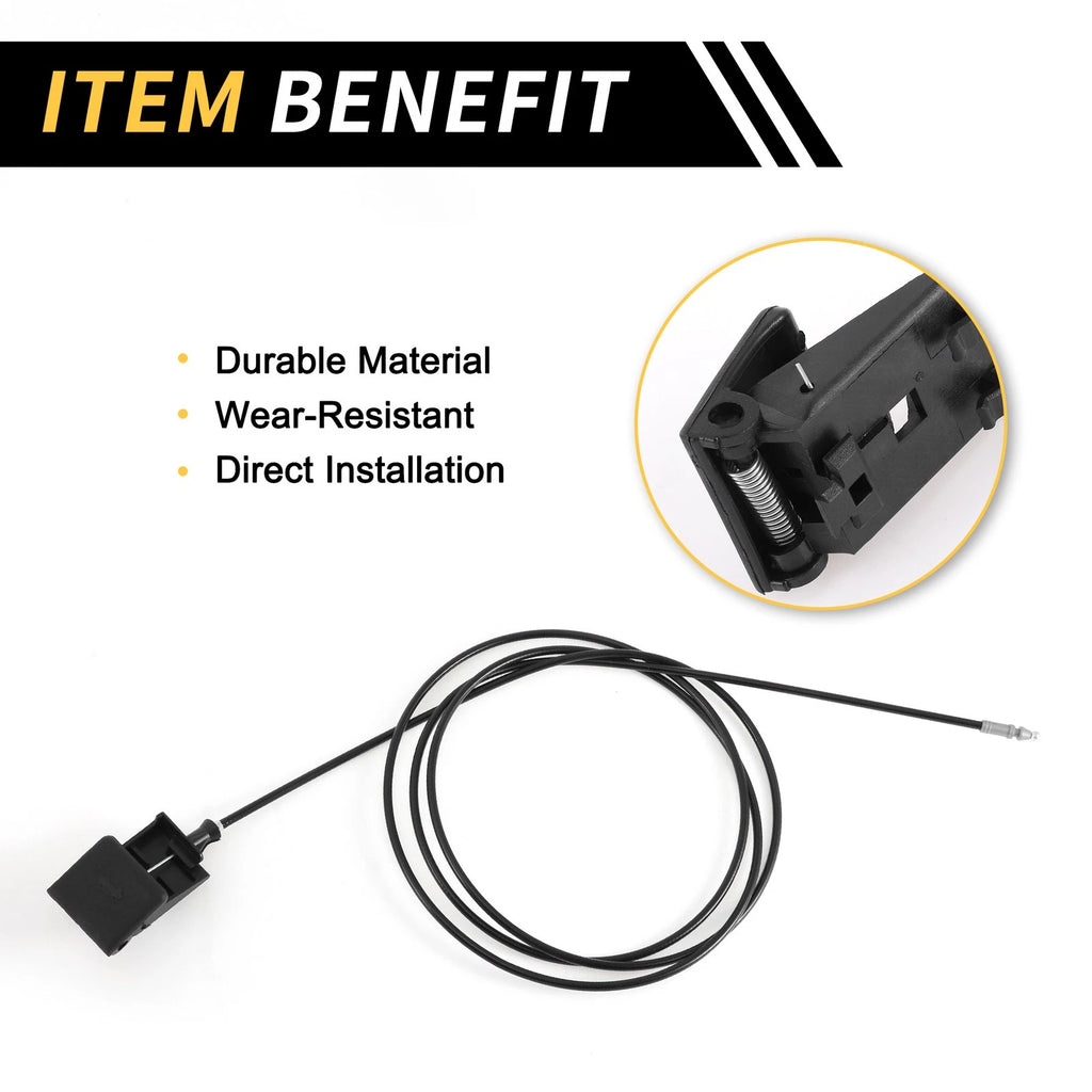 Hood Latch Release Cable for Toyota Tundra, Sequoia (No. 536300C020)