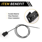 Hood Latch Release Cable for Toyota Tundra, Sequoia (No. 536300C020)