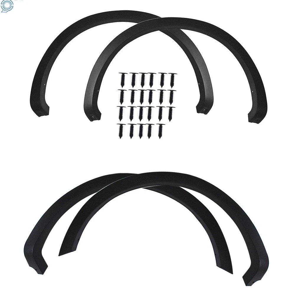 Set of 4 Black Fender Flares for F150 Styleside (2004–2008)