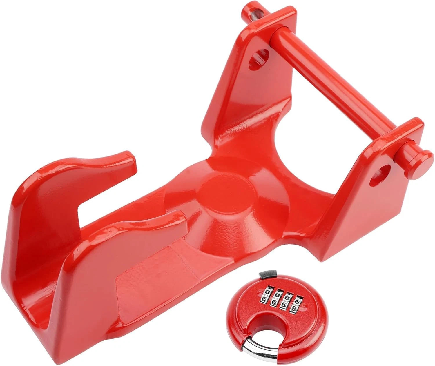 Gooseneck Trailer Lock w/ Key for RVs, Livestock Haulers, Trailers