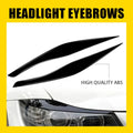 Black Headlight Eyelid Trim for BMW 3 Series E90 E91 (2005–2012)
