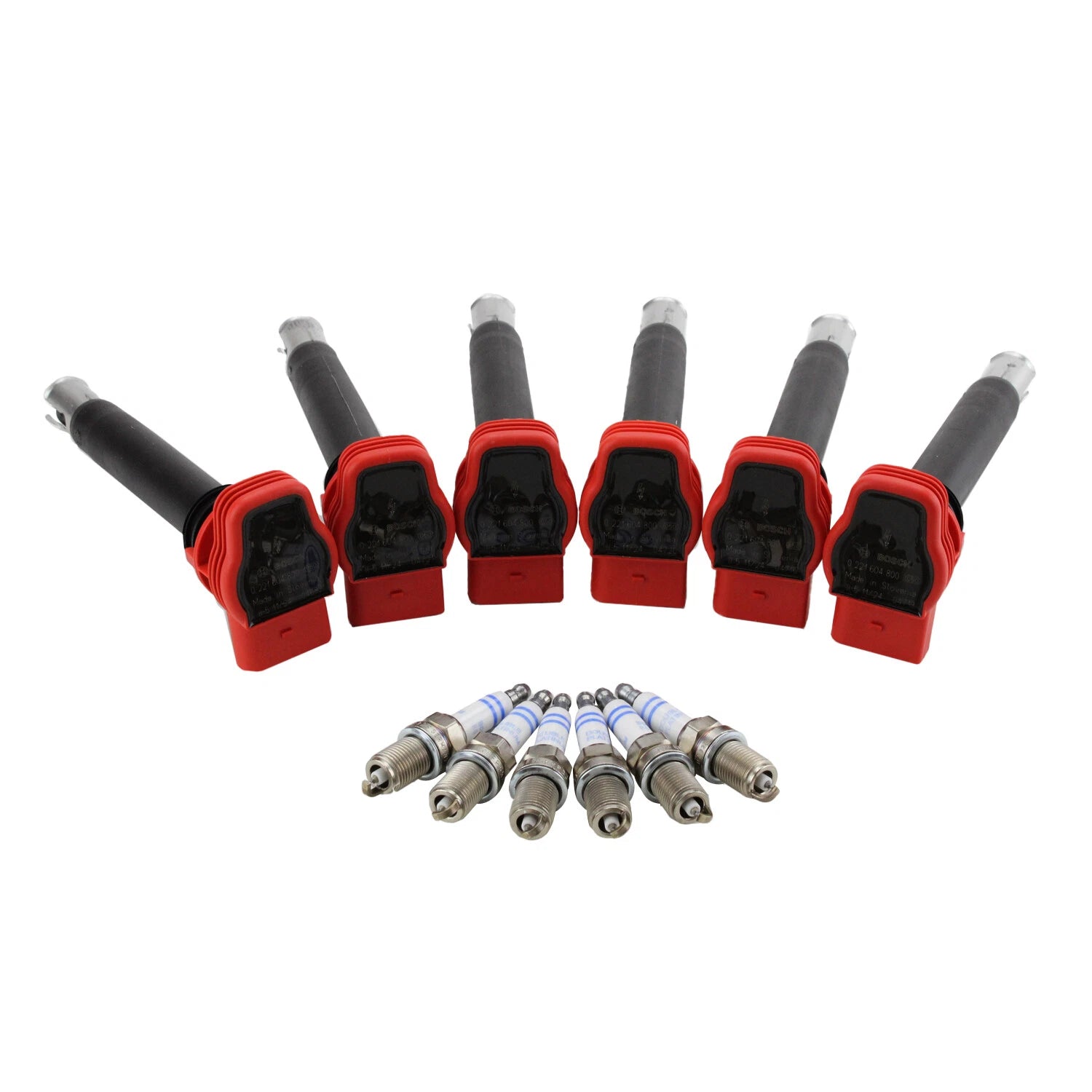 Set of 6 Ignition Coils & 6 Platinum Spark Plugs for Audi A6 A7 (2012–2018)