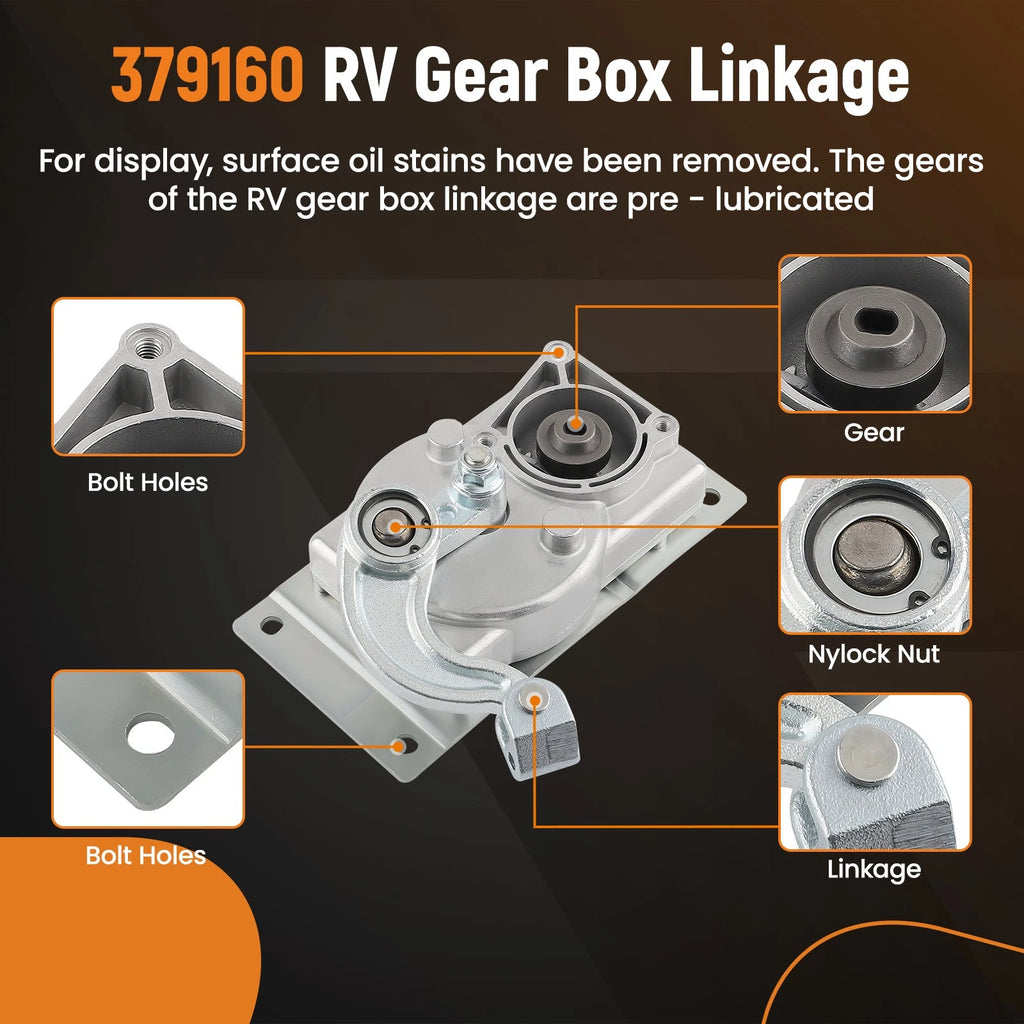RV Gear Box Linkage for Kwikee Electric Steps (2010–2012)
