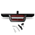 2" Tow Trailer Receiver Hitch Step Bar Bumper Guard w/LED for Universal