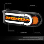 3D LED DRL + Sequential Turn Signal Bumper Light for FJ Cruiser (2007–2014)