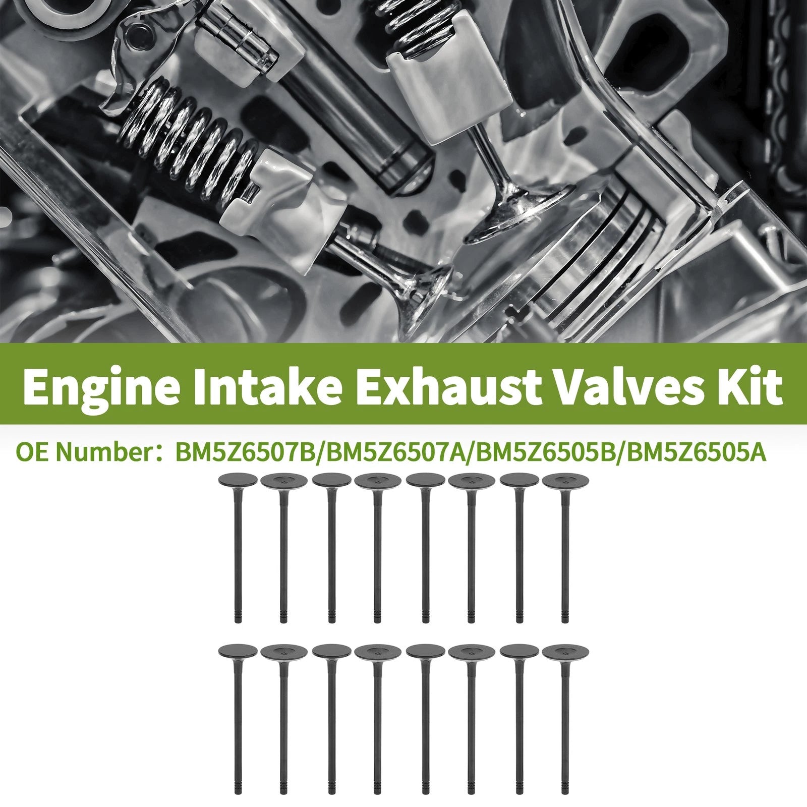 Engine Intake Exhaust Valves Kit for Ford Escape 1.5L 1.6L (2013–2019)