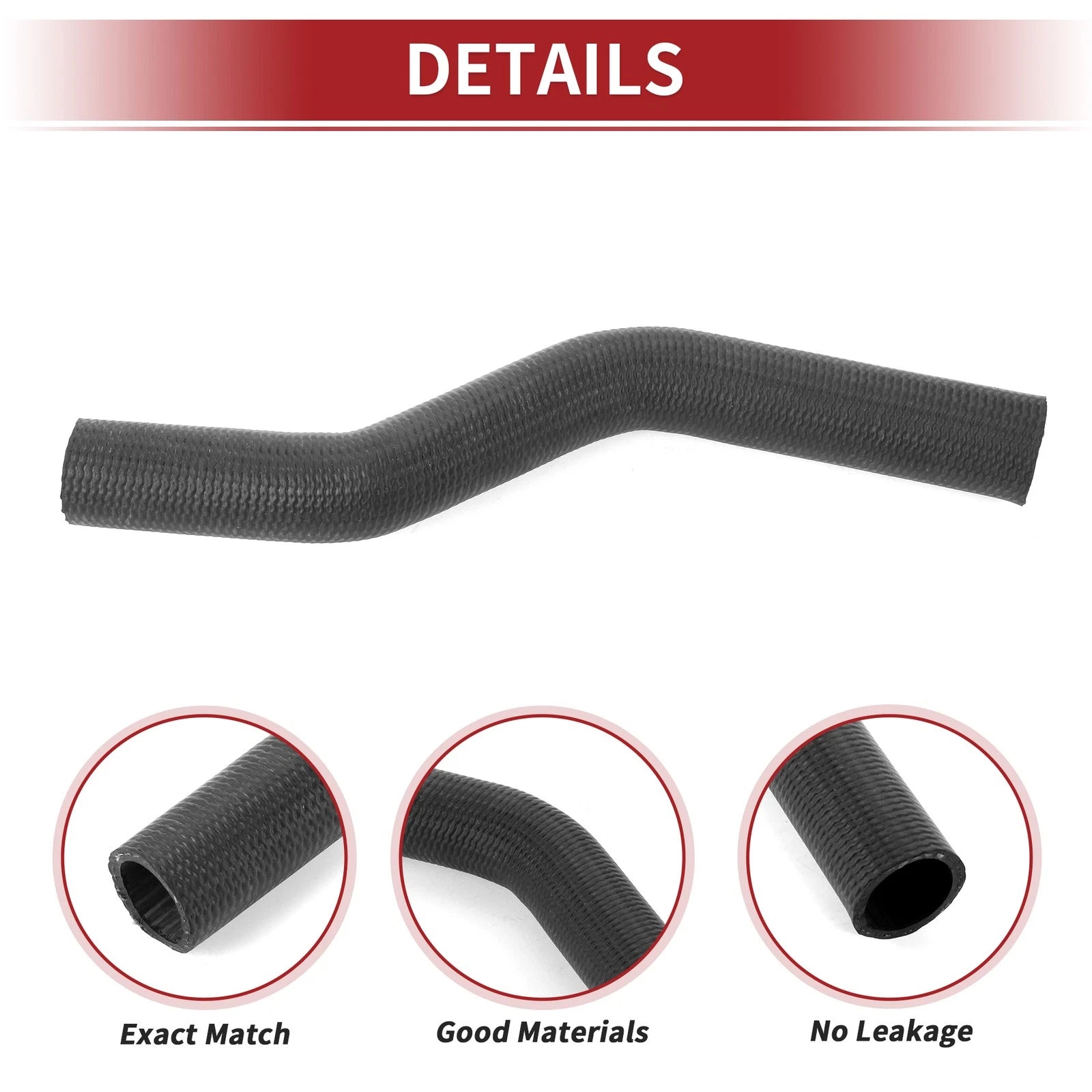 Radiator Hose for Toyota Solara 2.4L 2004–2008 No. 16571-28080 Rubber Black
