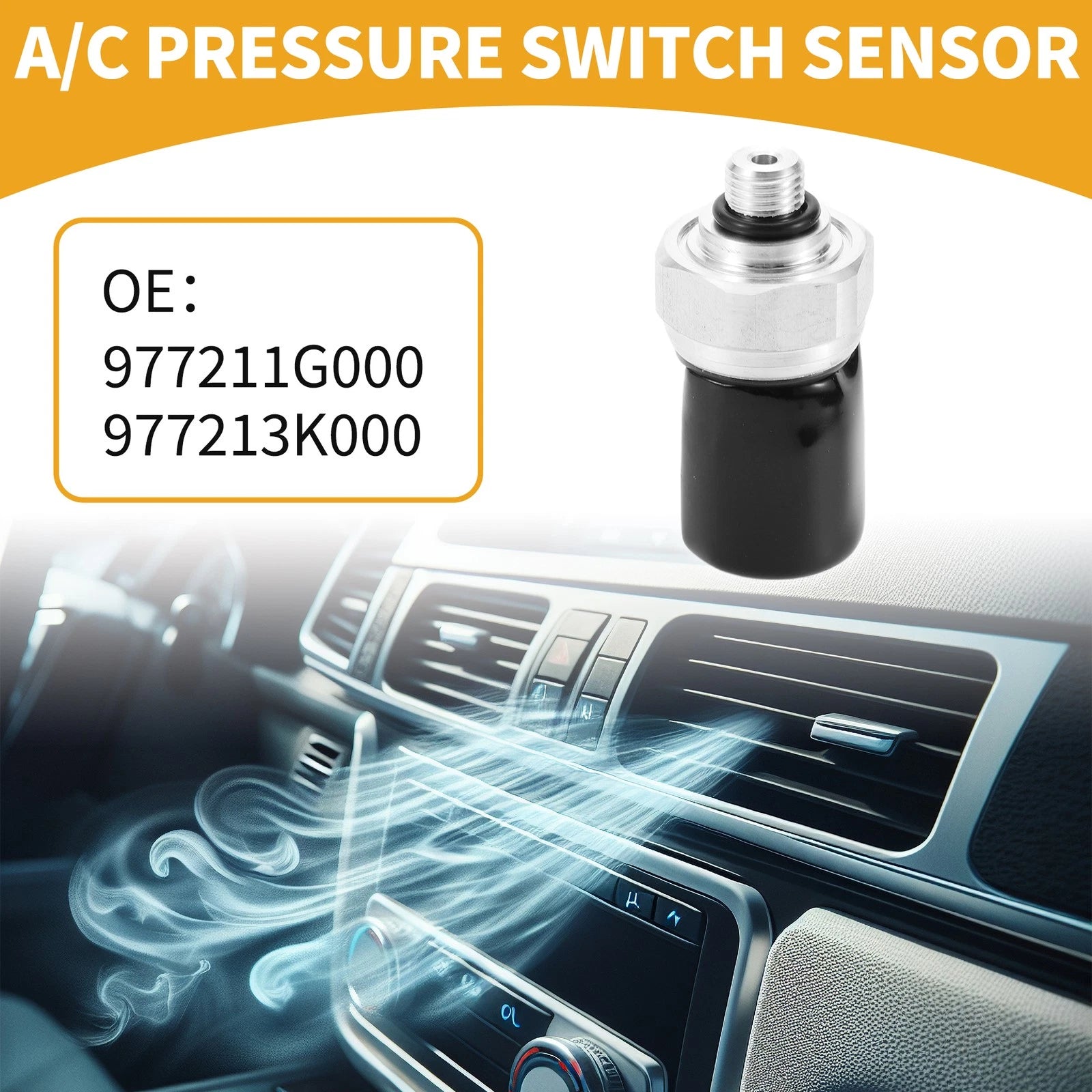 A/C Pressure Switch Sensor for Hyundai Santa Fe (2006–2018) 1 Pcs