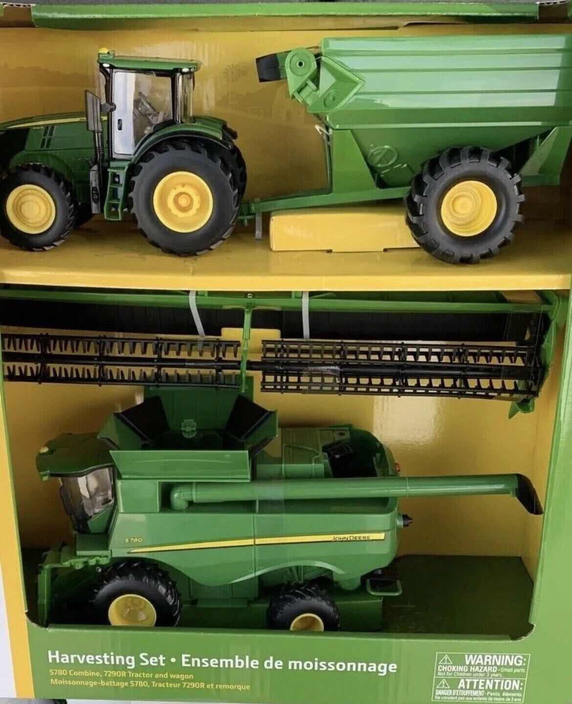 Grain Head for John Deere S780 & Grain Cart for 7290R (1/32 Scale) 47358