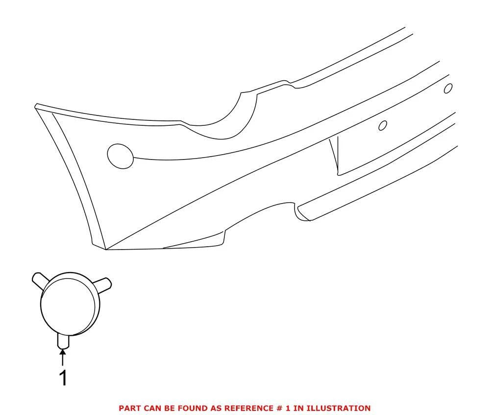 OEM Side Marker Light for BMW (63147046039) (Rear Driver Left)