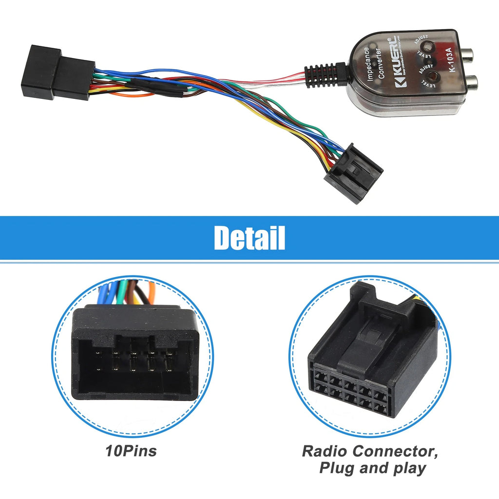 Subwoofer Amplifier Plug & Play Harness 70-1765 for Toyota Camry (2007–2011)