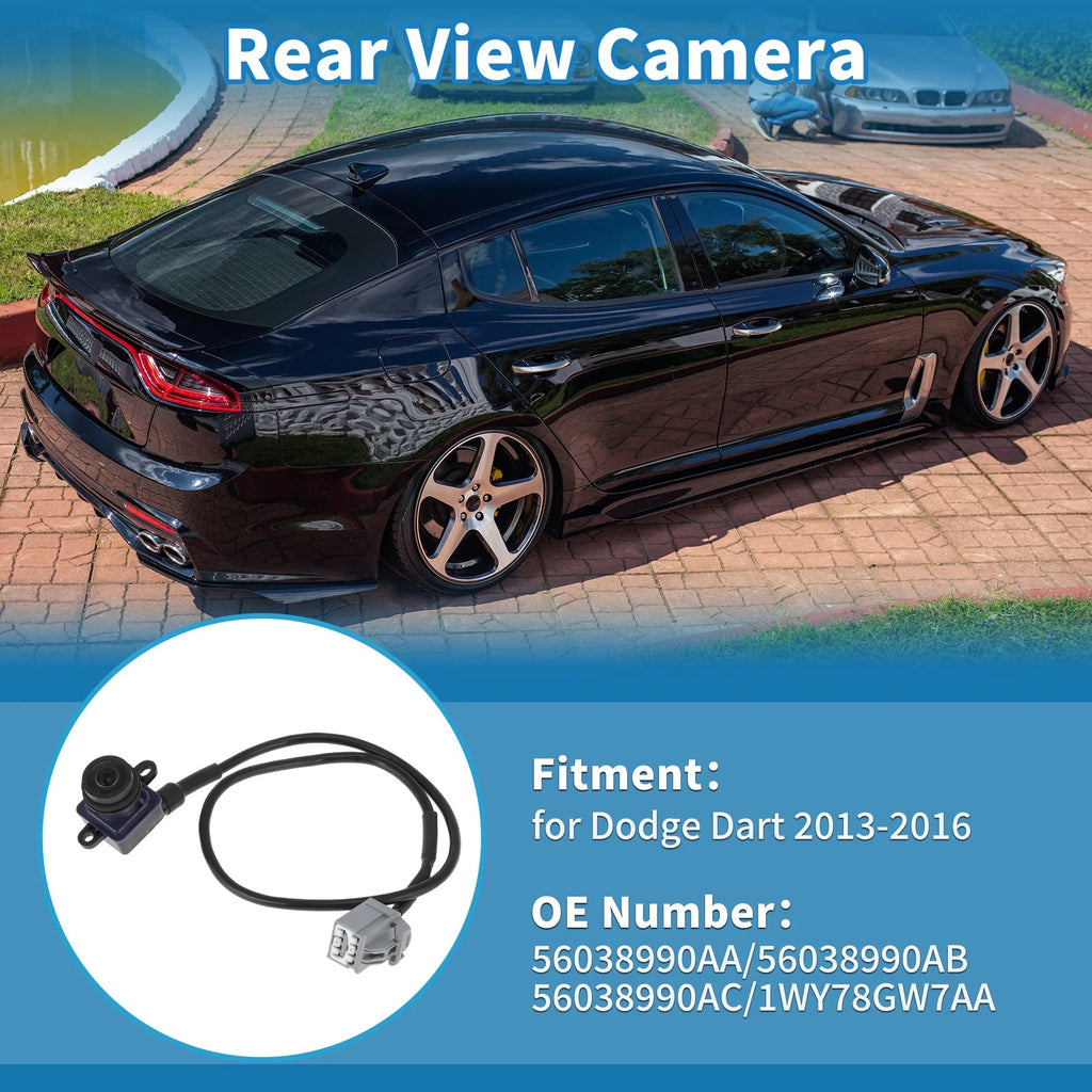 Rear View Park Assist Backup Camera 56038990AA/56038990AB for Dodge Dart (2013–2016)
