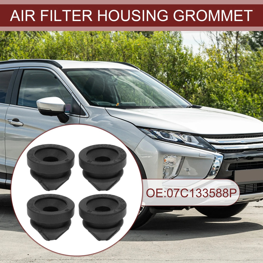Set of 4 Air Filter Housing Grommets No. 07C133588P for Audi A3, VW Jetta