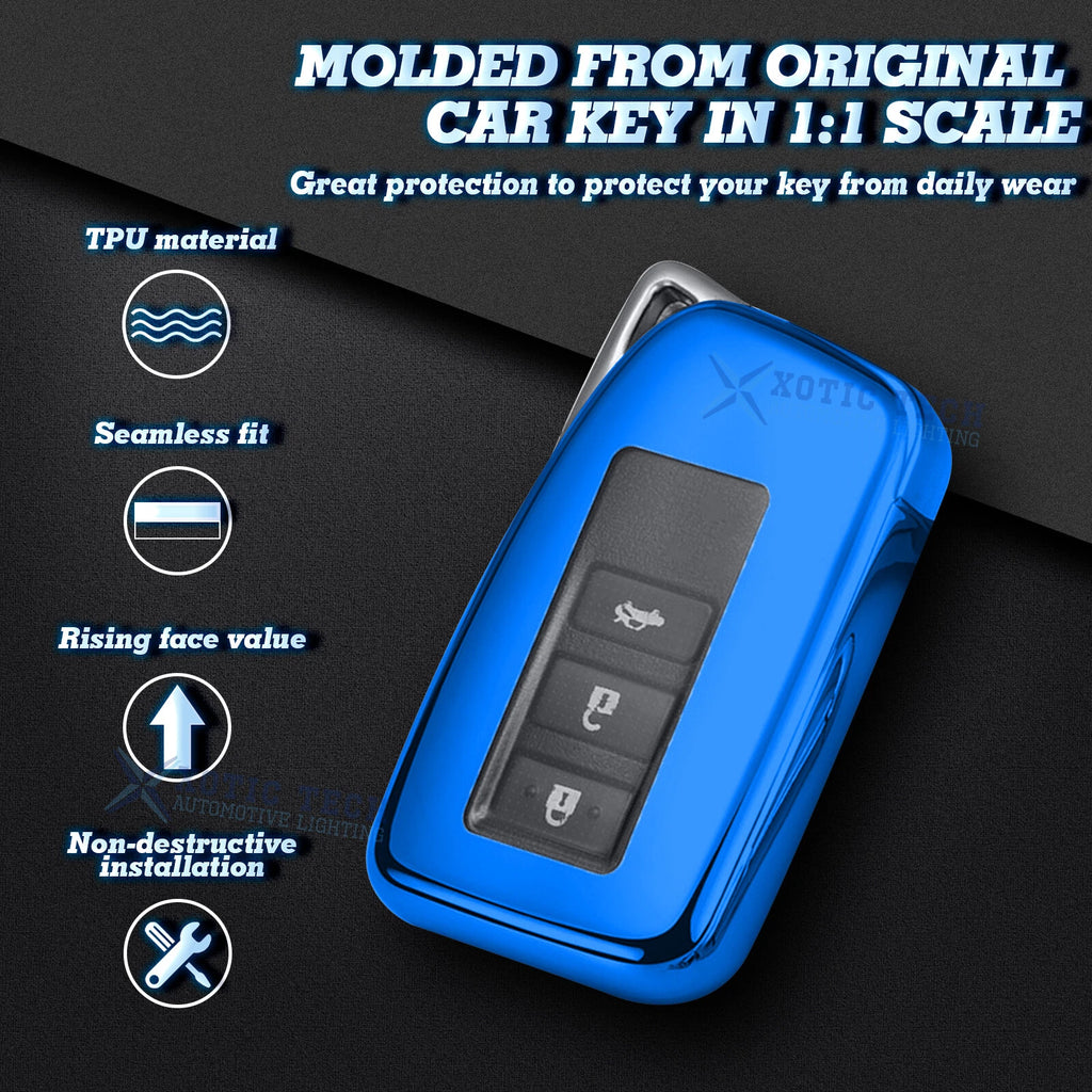Soft TPU Key Fob Cover for Lexus NX RX (2015-2024)