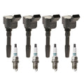 Set of 4 Ignition Coils & Denso Iridium Spark Plugs for Audi A3 Quattro (2006–2013)