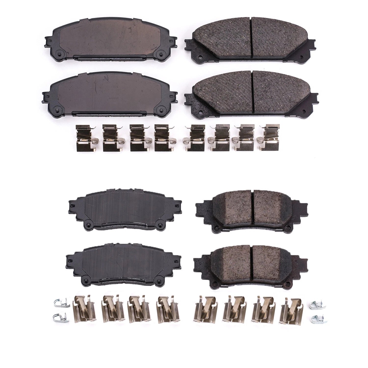 PowerStop Front & Rear Carbon Fiber Ceramic Brake Pads Kit for RX350, Sienna (2006–2022)