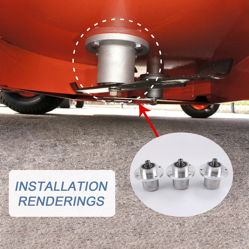 3 Pack Spindle Assembly for Bad Boy Deck (Fits Various Models)