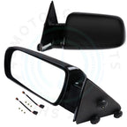 2X Black Manual Fold Side Mirrors for GMC Chevy Pickup Truck (1988–1998)