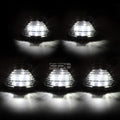 5Pcs Chrome White LED Cab Roof Running Light for Ford Superduty (1999–2016)