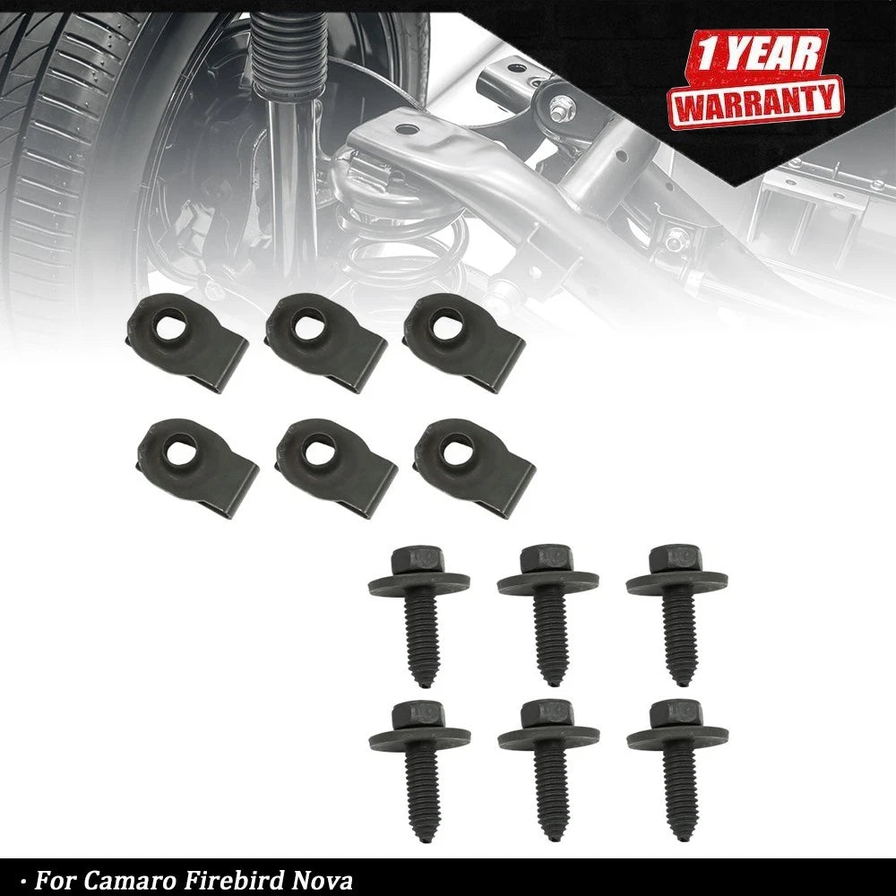 12pc Leaf Spring Bracket Mounting Kit for Camaro Firebird Nova