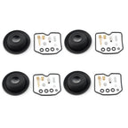 Set of 4 Carburetor Rebuild Kits & Plunger Diaphragms for Kawasaki