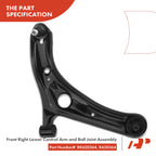 Front Lower Control Arm and Tie Rod for Toyota Echo (2004-2005)