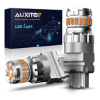 2X AUXITO 3157 3156 Amber LED Turn Signal Parking Light Bulbs for