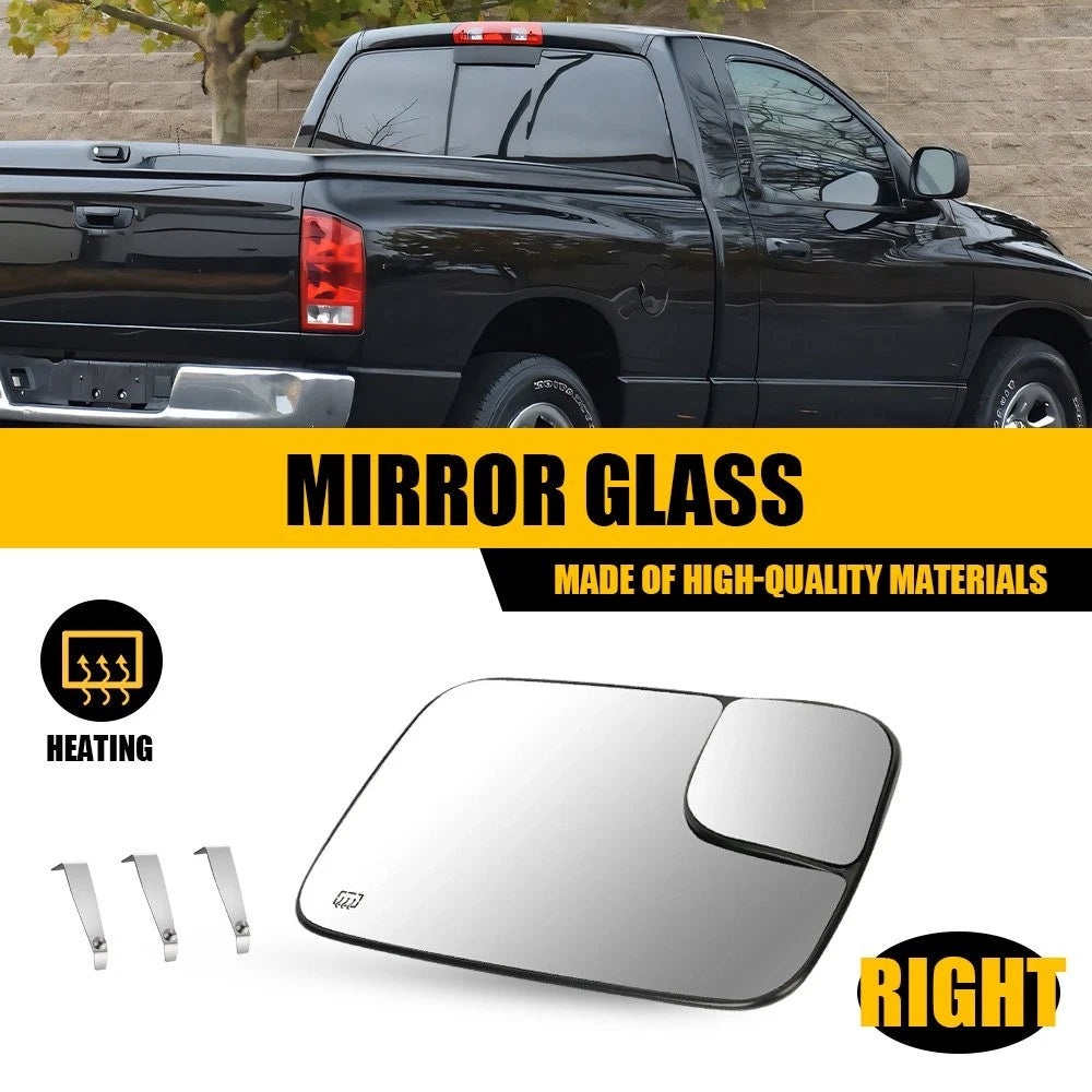 Power Heated Towing Mirror Glass for Dodge Ram 1500 2500 3500 (2005–2009)
