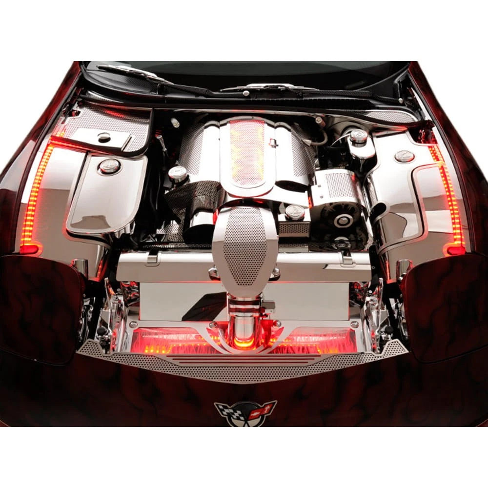 Inner Fender Cover Extensions Stainless Steel for Chevy Corvette (1997–2004)