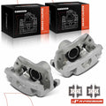 Pair Rear Brake Calipers with Brackets for Ford Edge Lincoln MKX (2007–2010)