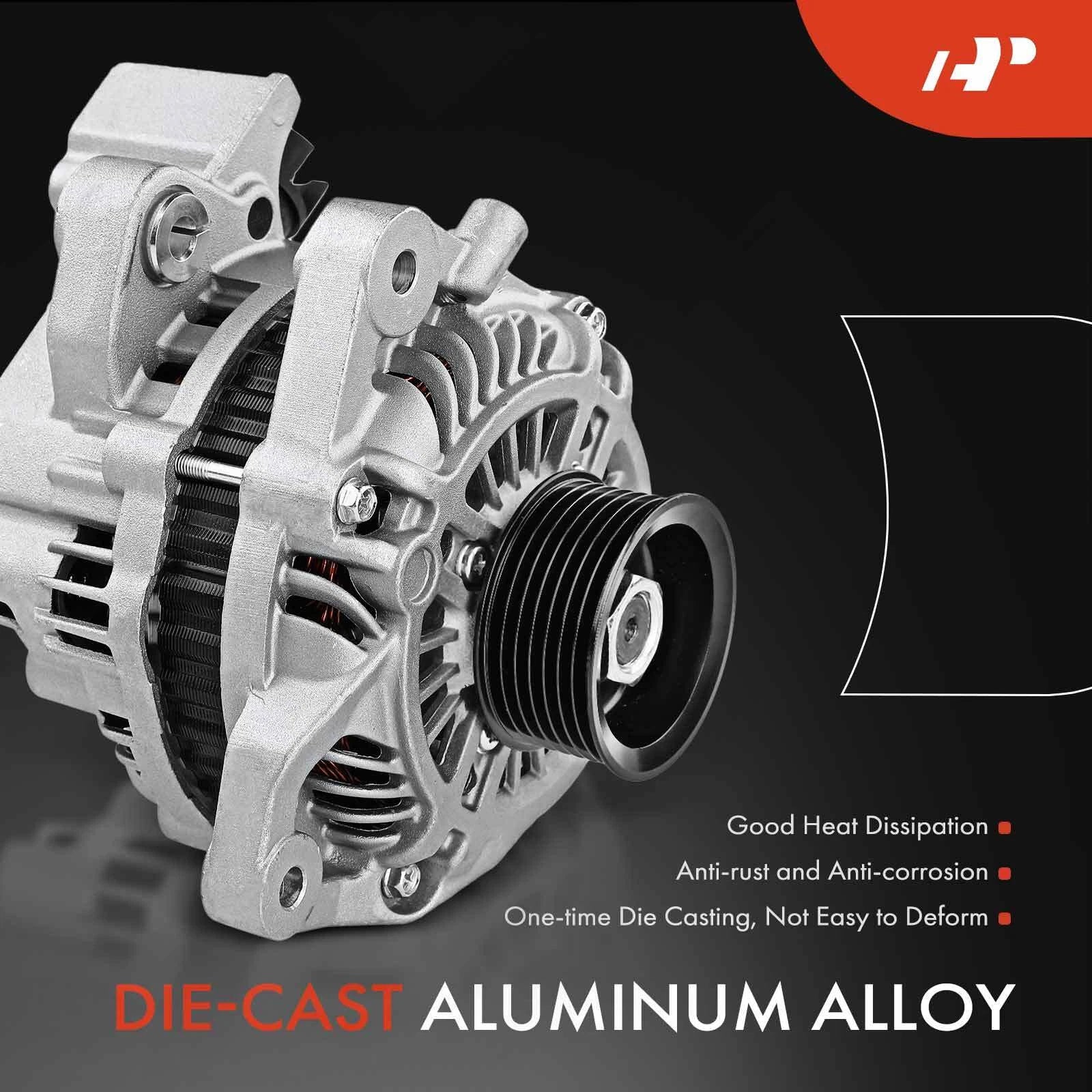 Alternator for Honda Civic (2006–2011) 80 Amp 7 Groove Pulley