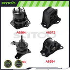 4X Engine & Trans Mounts for Honda Accord 2.3L (1998–2002) - Hydr W/ Vacu Pin