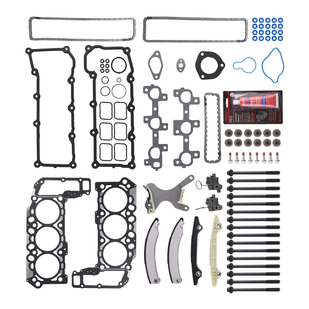 Timing Chain Kit and Head Gasket Set for Dodge Jeep (2002–2005)