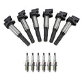 NGK Ignition Coil & 6 V-Power Nickel Spark Plugs for BMW E46 E36 E85 E86