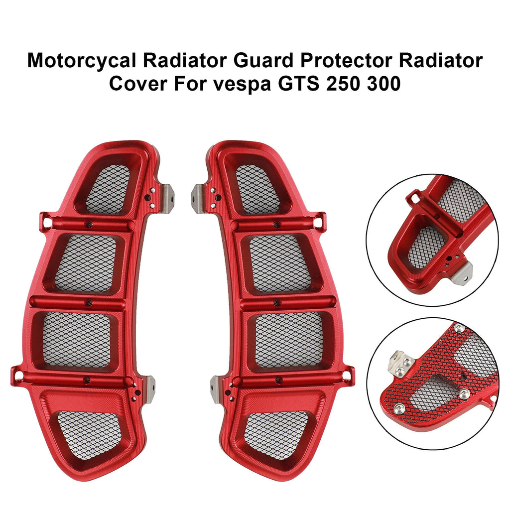 Radiator Guard Protector for Vespa GTS 250 300 (2008–2023) Red