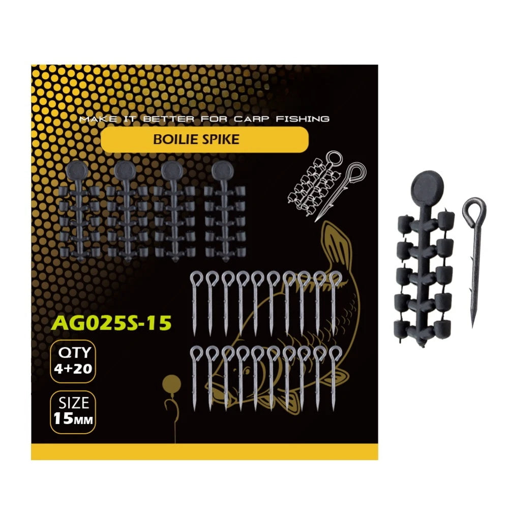 Set of 4 Hook Stop Beads for Fishing Rig Parts (12mm, 15mm, 18mm)
