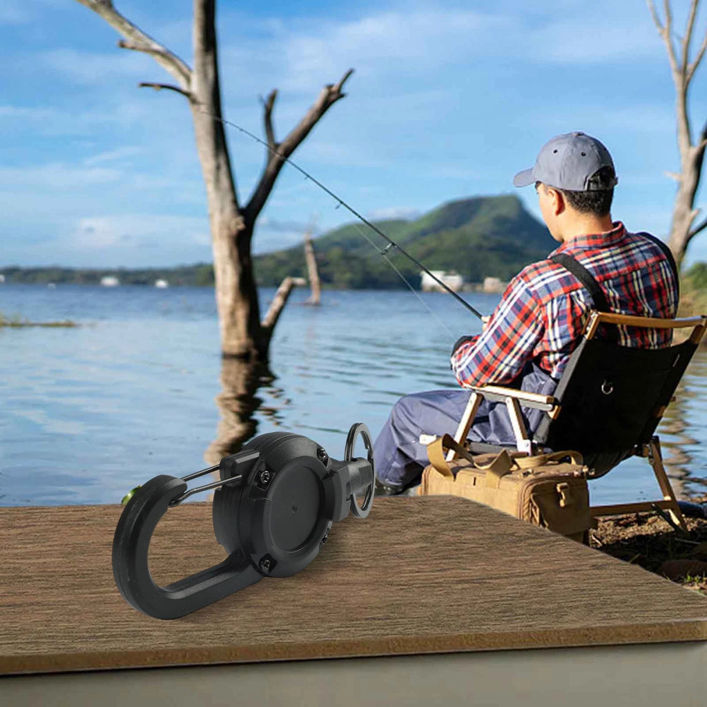 Heavy Duty Retractable Badge Reel with Carabiner Clip for Keys and ID Accessory