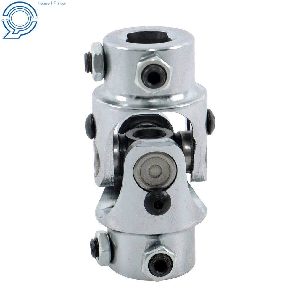 Chrome Steering U Joint Coupler for Universal Vehicles