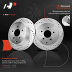 Drilled Brake Rotors & Pads Set for Nissan Murano (2003–2023)