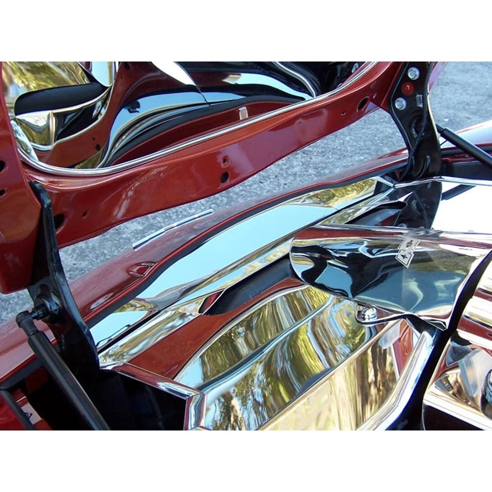 Polished Stainless Steel Front Nose Cap Replacement for 2005–2007 Chevy Corvette