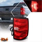 Red Lens Tail Brake Light with Reverse Lamp Right Side for Silverado/Sierra (2014–2019)